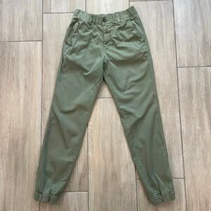 Bearbottom Womens Olive Jogger Pants Small Stretch Casual Lounge Pants